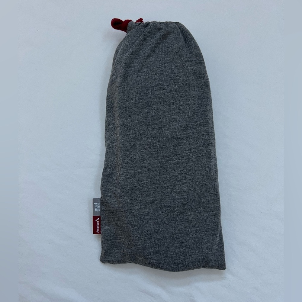 American Nest Slippers 1-size About 11" Gray Knit Texture Packaged Bag NEW - Picture 3 of 8
